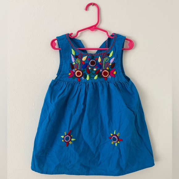 Handmade Other - Hand-embroidered Toddler Girls Dress Authentic Guatemalan "Jardinita" Sundress